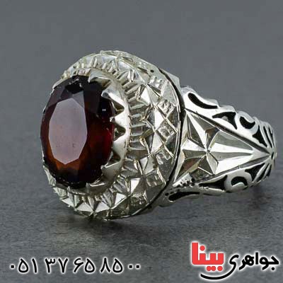 انگشتر یاقوت گارنت مردانه بسیار فاخر _کد:20513