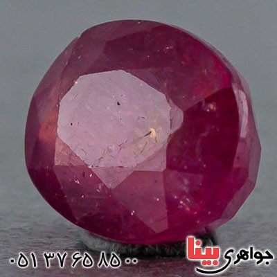 نگین انگشتر یاقوت سرخ شفاف بسیار خوشرنگ _کد:20517