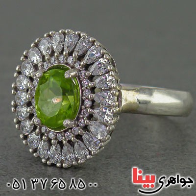انگشتر زبرجد زنانه بسیار زیبا _کد:20565