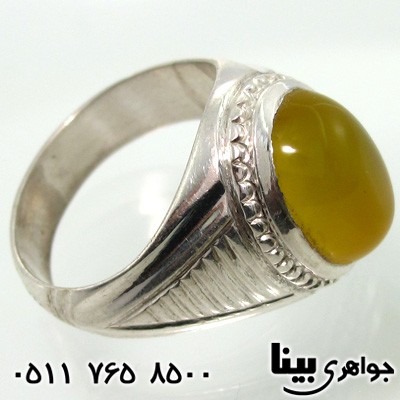 انگشتر عقیق شرف الشمس مردانه سنتی