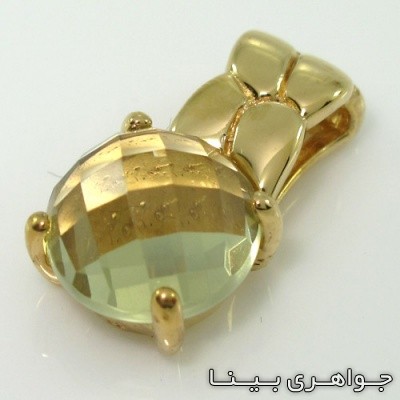 گردنبند سیترین تک نگین
