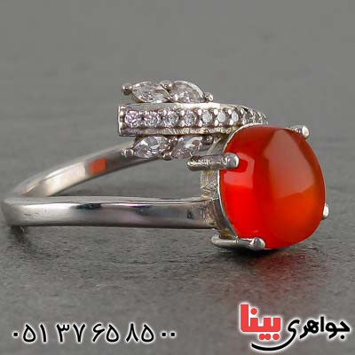 انگشتر عقیق یمنی زنانه بسیار زیبا و خاص