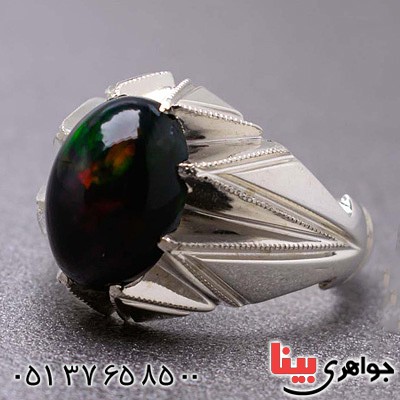 انگشتر اوپال خوشرنگ بسیار زیبا _کد:20589
