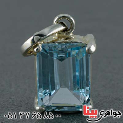 گردنبند آکوآمارین سفارشی با سنگ دلخواه شما  _کد:20594