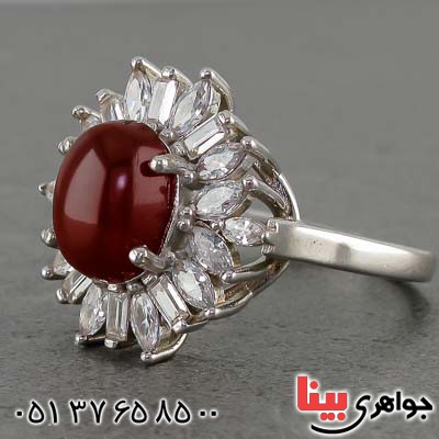انگشتر عقیق یمنی زنانه بسیار زیبا و خاص