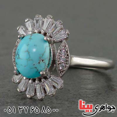 انگشتر فیروزه نیشابوری خوش نقش زیبا _کد:20599