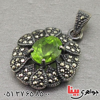 گردنبند زبرجد جواهری خاص و بسیار زیبا _کد:20626