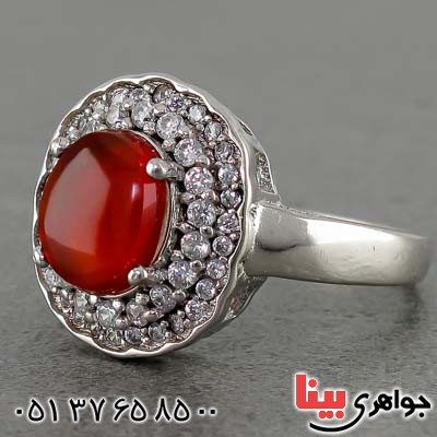 انگشتر عقیق یمنی زنانه بسیار زیبا و خاص