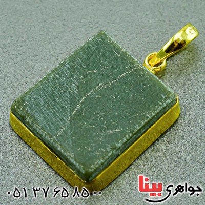 گردنبند یشم قدیمی با روکش طلا _کد:20638