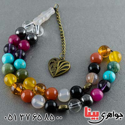 تسبیح چند جواهر 33 دانه ای بسیار زیبا _کد:20676