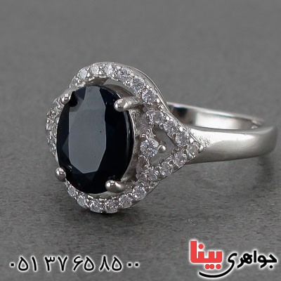 انگشتر یاقوت کبود زنانه بسیار زیبا و خاص _کد:20692
