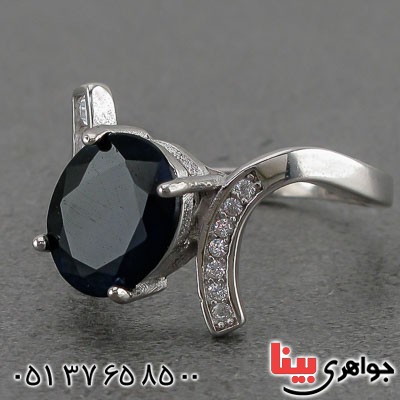 انگشتر یاقوت کبود زنانه بسیار خاص _کد:20694