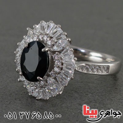 انگشتر یاقوت کبود زنانه بسیار زیبا _کد:20713