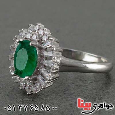 انگشتر زمرد زنانه بسیار زیبا _کد:20718