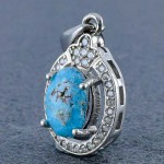 گردنبند فیروزه نیشابوری زنانه بسیار زیبا