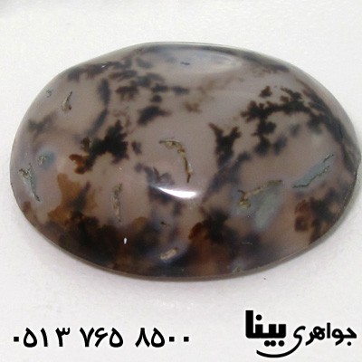 نگین انگشتر عقیق شجر تراش گنبدی