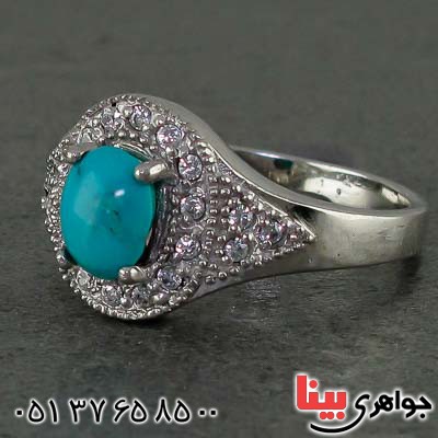 انگشتر فیروزه نیشابوری خوش رنگ _کد:20780