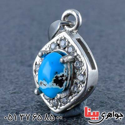 گردنبند فیروزه نیشابوری زنانه بسیار زیبا _کد:20803