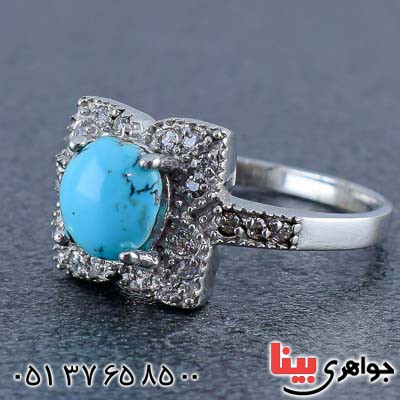 انگشتر فیروزه نیشابوری بسیار عالی _کد:20805