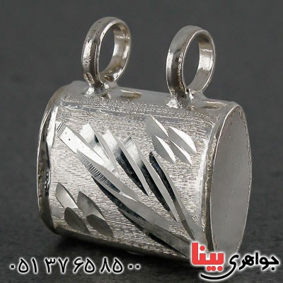 گردنبند نقره لوله حرز جاسازی ادعیه بسیارزیبا _کد:20826
