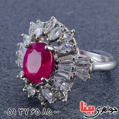 انگشتر یاقوت سرخ درشت خوشرنگ خاص زنانه