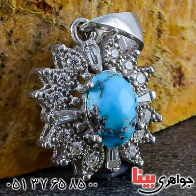 گردنبند فیروزه نیشابوری بسیار خاص _کد:20844