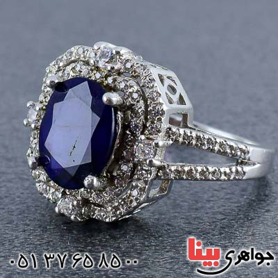 انگشتر یاقوت کبود زنانه بسیار زیبا و خاص