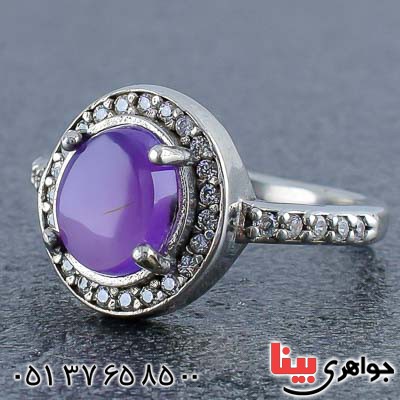 انگشتر عقیق یمنی رودیوم زنانه بسیارزیبا