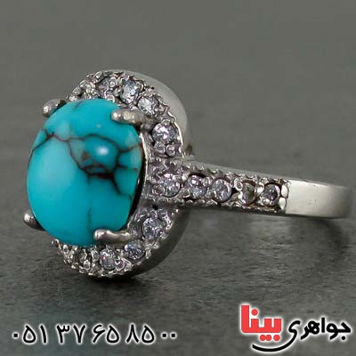 انگشتر فیروزه نیشابوری خوش نقش و خاص _کد:20900