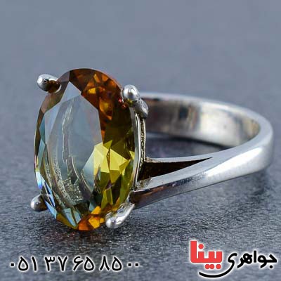 انگشتر الکساندریت رودیوم زنانه بسیار زیبا