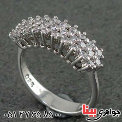 انگشتر نقره رودیوم زنانه بسیار زیبا _کد:20937
