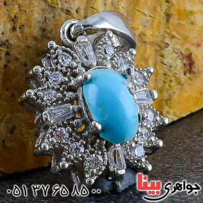 گردنبند فیروزه نیشابوری زنانه بسیار زیبا