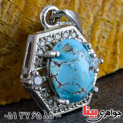 گردنبند فیروزه نیشابوری زنانه بسیار شیک و زیبا _کد:20953