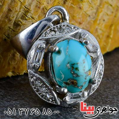 گردنبند فیروزه نیشابوری زنانه خوش نقش _کد:20954