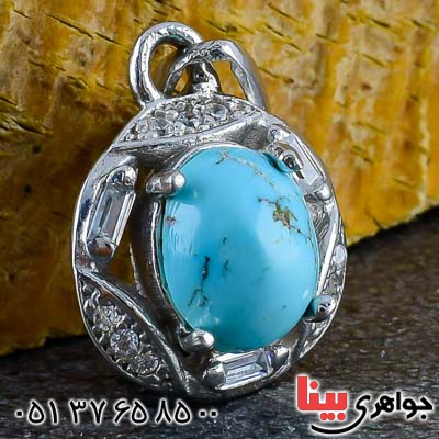 گردنبند فیروزه نیشابوری زنانه بسیار زیبا _کد:20979