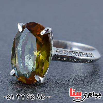 انگشتر الکساندریت زنانه بسیار خوشرنگ و خاص _کد:21041