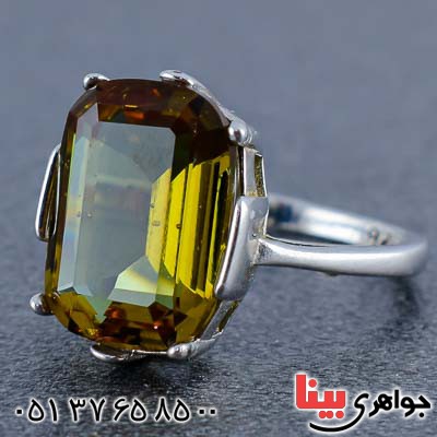 انگشتر الکساندریت زنانه خوشرنگ بسیار خاص _کد:21056