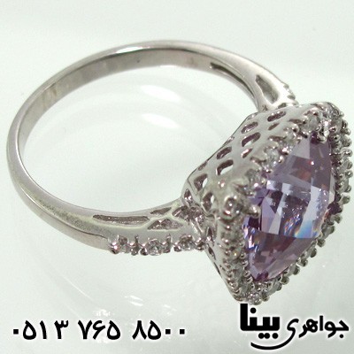 انگشتر آمتیست زنانه دور نگین