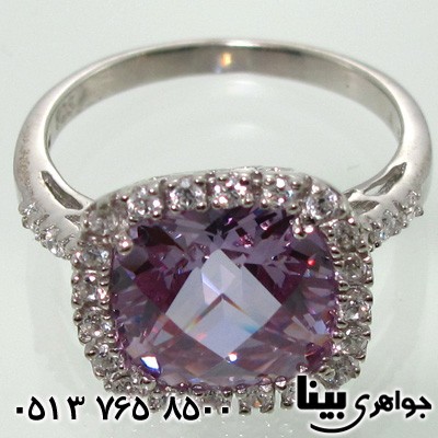 انگشتر آمتیست زنانه دور نگین
