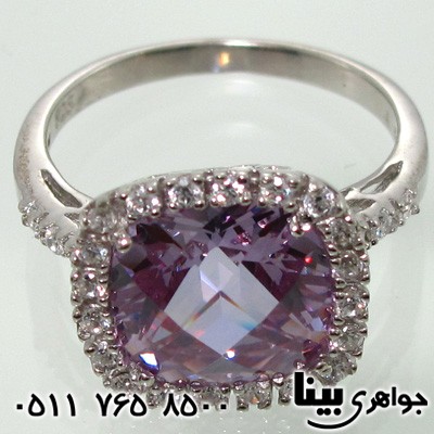 انگشتر آمتیست زنانه دور نگین