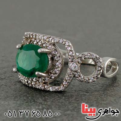 انگشتر زمرد زنانه بسیار خاص و خوشرنگ _کد:21058