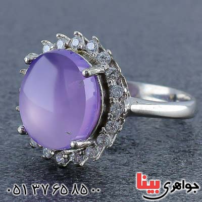 انگشتر عقیق یمنی کبود بسیار زیبا و خاص _کد:21062