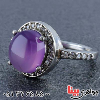 انگشتر عقیق یمنی کبود بسیار خاص و خوشرنگ _کد:21064