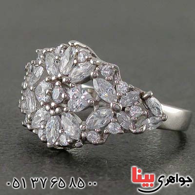 انگشتر نقره رودیوم زنانه بسیار خاص _کد:21066