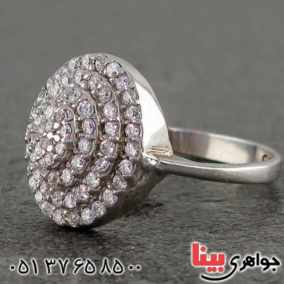 انگشتر نقره رودیوم زنانه بسیار خاص _کد:21079