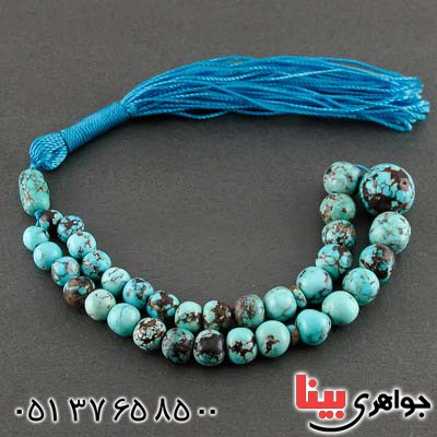 تسبیح فیروزه نیشابوری 33 دانه ای فاخر و بسیار عالی _کد:21106