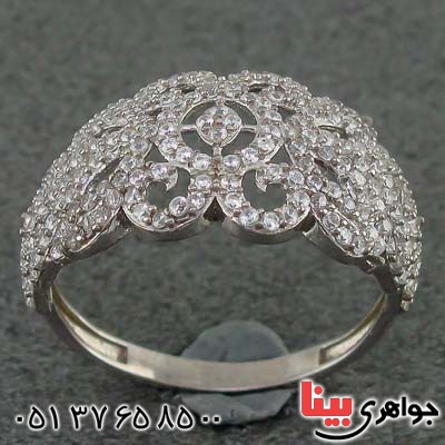 انگشتر نقره رودیوم زنانه خاص و زیبا _کد:21119