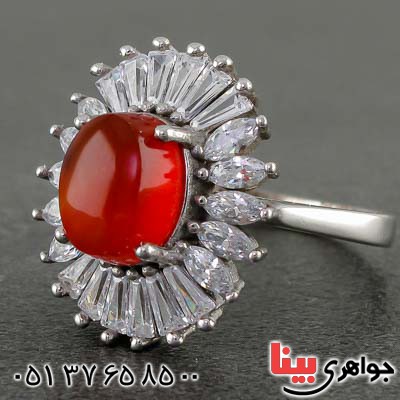 انگشتر عقیق یمنی زنانه بسیار زیبا