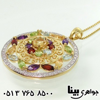 گردنبند چند جواهر منظومه جواهرات