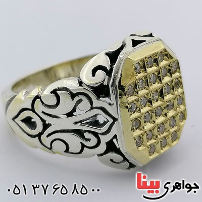 انگشتر الماس مردانه بسیار عالی و خاص انگشتر الماس مردانه بسیار عالی و خاص